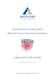 2016-2017 Refreshed Rheumatic Fever Prevention programme
