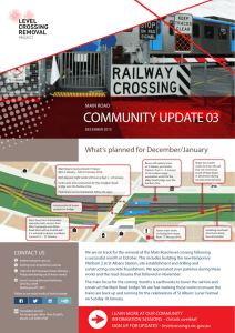 community update 03 - Level Crossing Removal Project