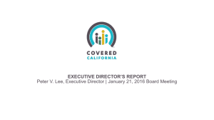 Executive Director`s Report - Board