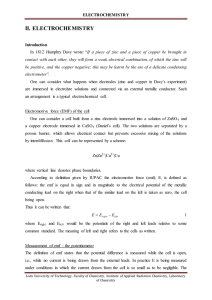 II. ELECTROCHEMISTRY