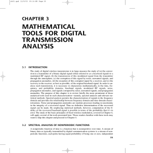 mathematical tools for digital transmission analysis