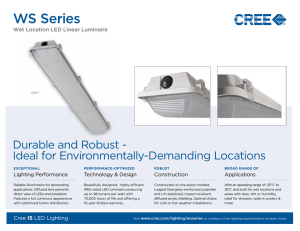 Cree WS Series LED Wet Location Linear