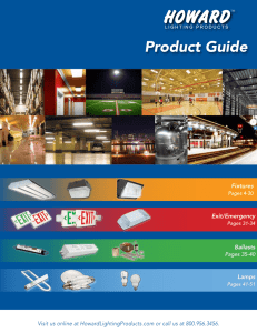 Howard Lighting Product Guide