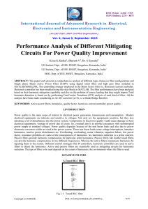 Performance Analysis of Different Mitigating Circuits For