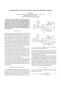 A current-source active power filter with a new dc filter structure. (014)