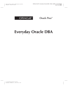 Everyday Oracle DBA - McGraw-Hill