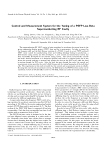 Control and Measurement System for the Tuning of a PEFP Low