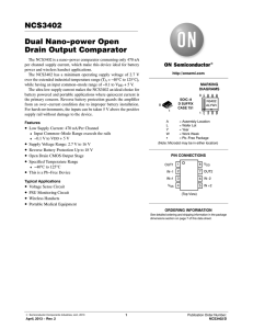 NCS3402 - Dual Nano-Power Open Drain