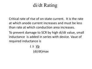 di/dt Rating