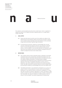 Disclaimer - Nau Securities Limited