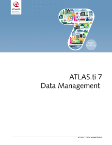 ATLAS.ti 7 Data Management