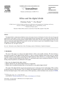 Africa and the digital divide - Christian Fuchs