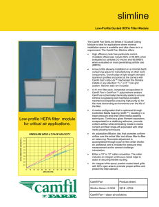 Camfil Farr Slimline Low Profile Ducted HEPA Filter Module