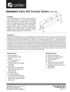 Conveyors Fabric Belt Conveyor System model CFBS