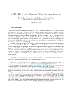 The Creative Commons Rights Expression Language