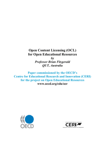 Open Content Licensing (OCL) for Open Educational
