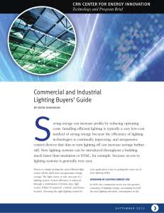 Commercial and Industrial Lighting Buyers` Guide