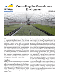 Controlling the Greenhouse Environment
