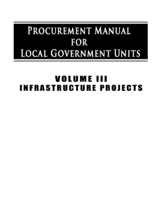 Volume 3 - Procurement of Infrastructure Projects