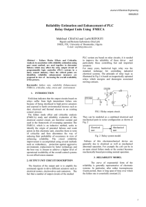 Reliability Estimation and Enhancement of PLC Relay Output Units