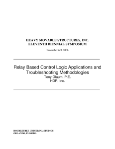 Relay Based Control Logic Applications and Troubleshooting