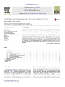 Fault linkage and relay structures in extensional settings—A review