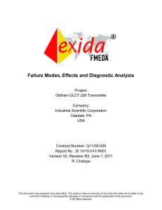 Failure Modes, Effects and Diagnostic Analysis