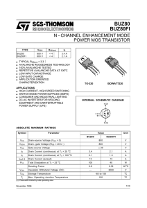 n-channel enhancement mode power mos transistors
