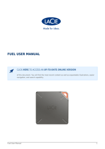 Fuel User Manual - LaCieStorage.com