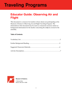 Educator Guide: Observing Air and Flight