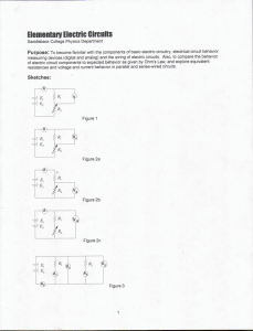 Electic Circuits - Saddleback College