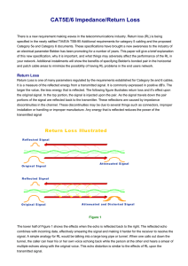 CAT5E/6 Impedance/Return Loss