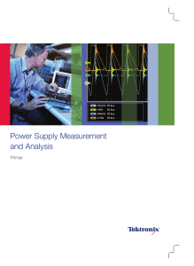 Power Supply Measurement and Analysis