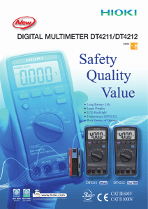 DIGITAL MULTIMETER DT4211, DT4212