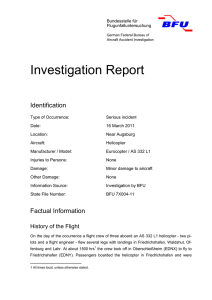 7X004-11 - Bundesstelle für Flugunfalluntersuchung BFU