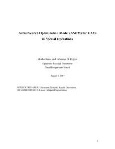 Aerial Search Optimization Model (ASOM)