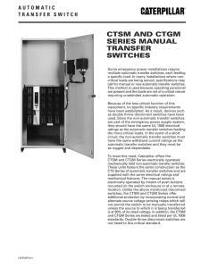 ctsm and ctgm series manual transfer switches