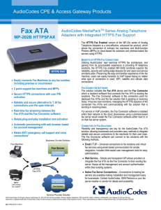AudioCodes Fax ATA