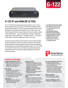 G-122 IP and ANALOG (2 FXO)