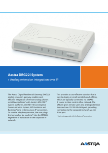 Aastra DRG22i System