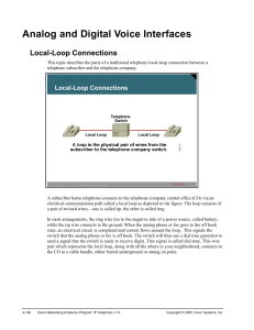 Analog and Digital Voice Interfaces Local