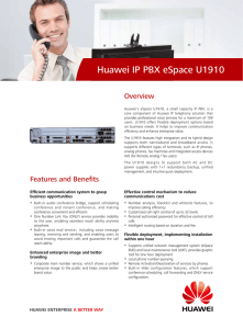 Huawei IP PBX eSpace U1910
