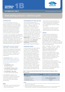 Technical Bulletin TB 01B - Steel Walling Products