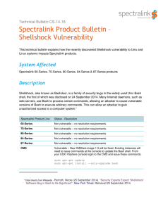 Spectralink Product Bulletin – Shellshock Vulnerability