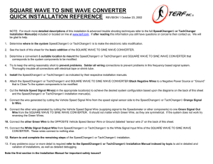 square wave to sine wave converter manual