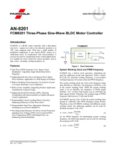 AN-8201 FCM8201 Three-Phase Sine-Wave BLDC Motor
