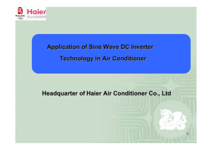 Advantage of Haier DC inverter 180 sine wave