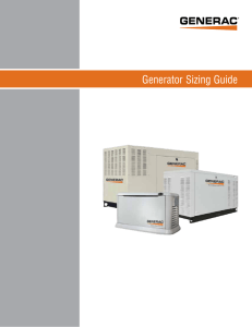Generator Sizing Guide