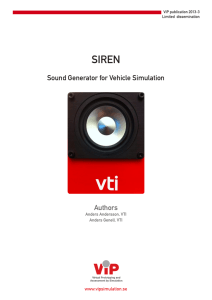 Sound Generator for Vehicle Simulation Authors