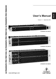 User`s Manual